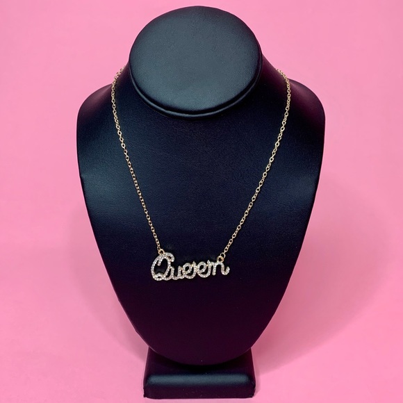 Bougie University Jewelry - Queen Diamanté Gold Necklace - BOUTIQUE